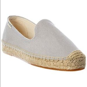 SIZE 7 Soludos Canvas Smoking Slipper in Light Grey